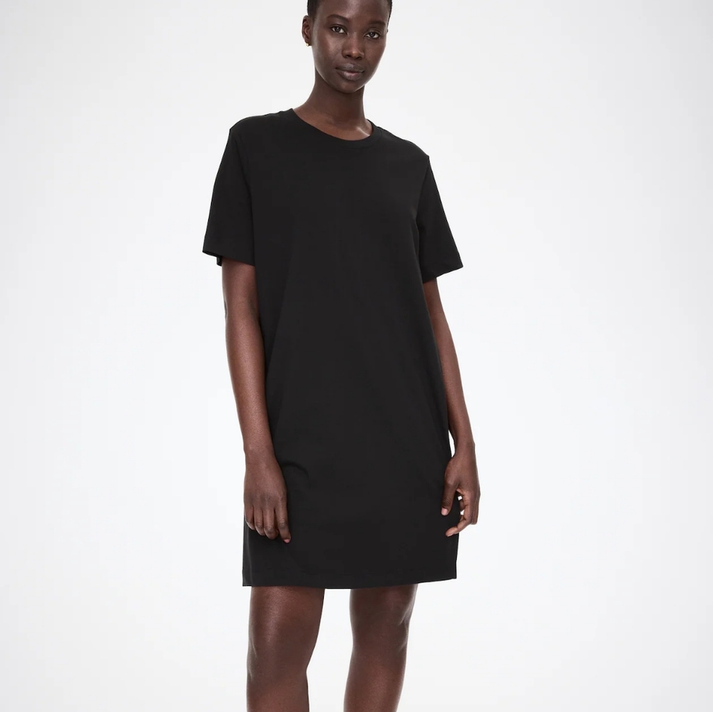 H&M Maternity Black Half Sleeve Nursing Dress